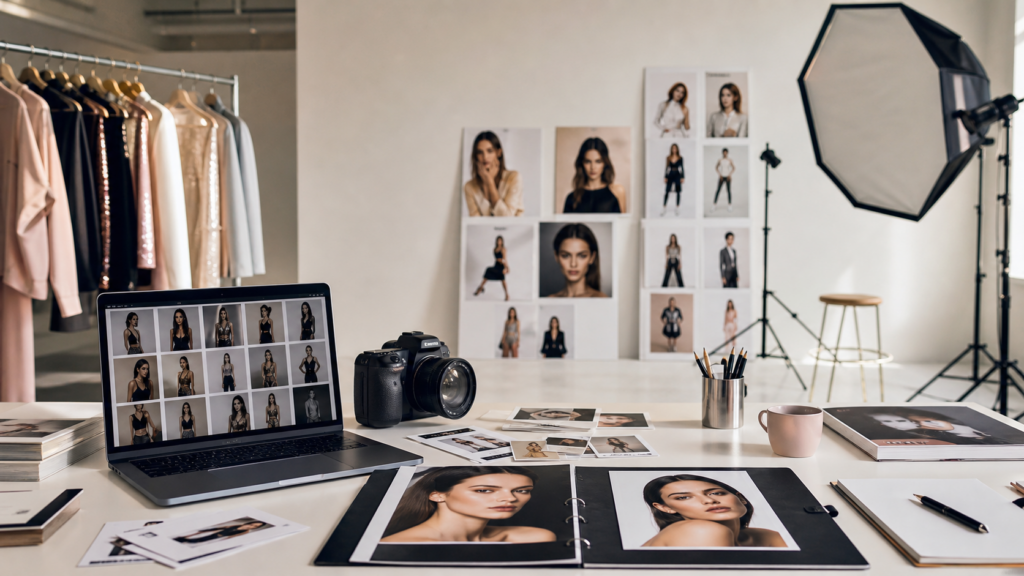 Model Portfolio & Comp Card Development